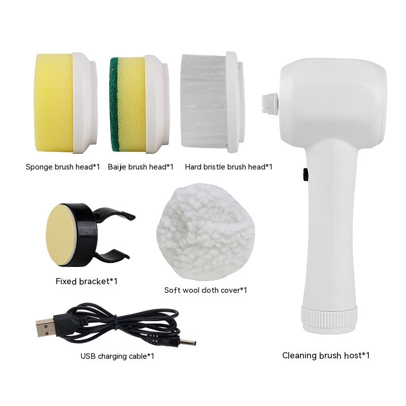 Electric 4-in-1 Spinning Scrubber | Cordless Handheld Cleaning Brush Electric Cleaning Brush | Ectron Online
