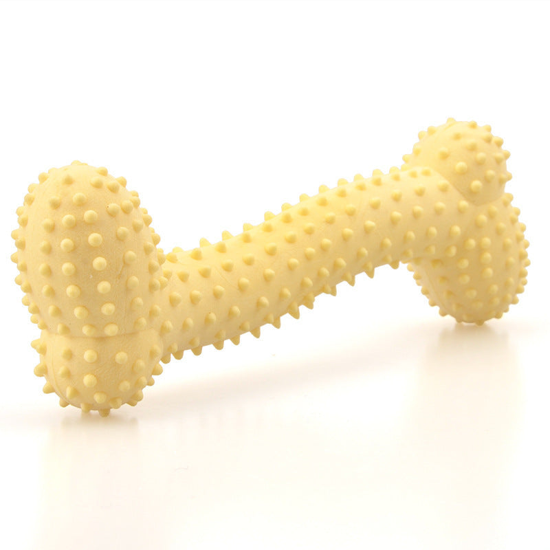 Dog TPR Milk Flavor Prickly Bone Teething Toy Dog TPR Milk Flavor Prickly Bone Shaped | Ectron Online
