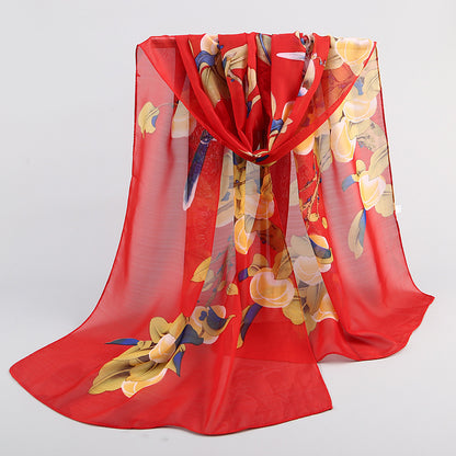 Magpie Primula Lady Chiffon Long Scarf Scarf