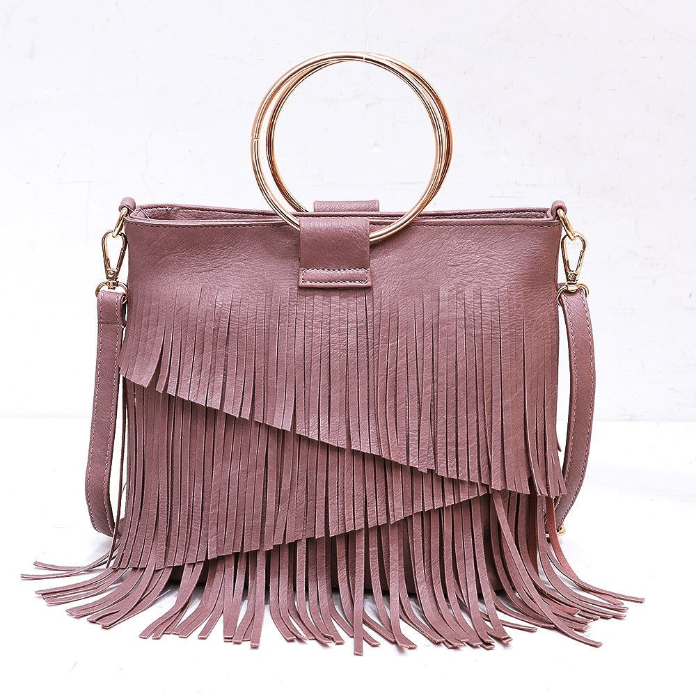 Iron Portable And Fashion New Irregular Tassel Bag