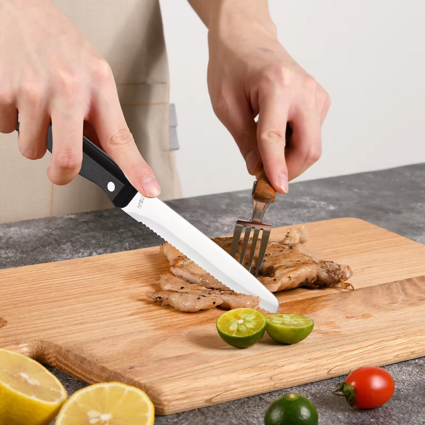 12-Piece High-Carbon Stainless Steel Knife Set | Meat & Steak Knives