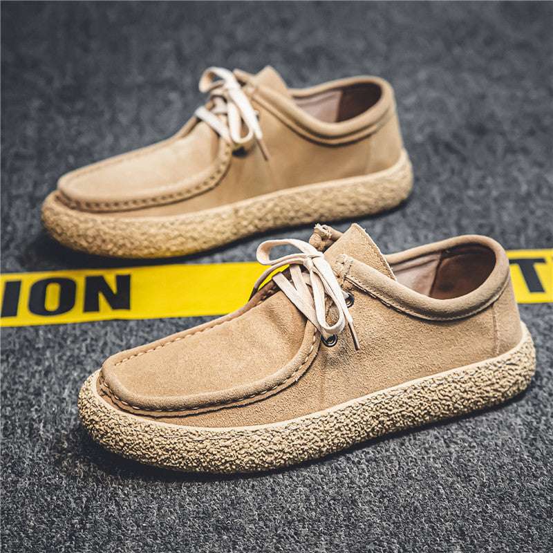 Men’s Suede Low-Top Shoes – British Retro Casual Style Men's Suede Low-top British Retro Casual | Ectron Online
