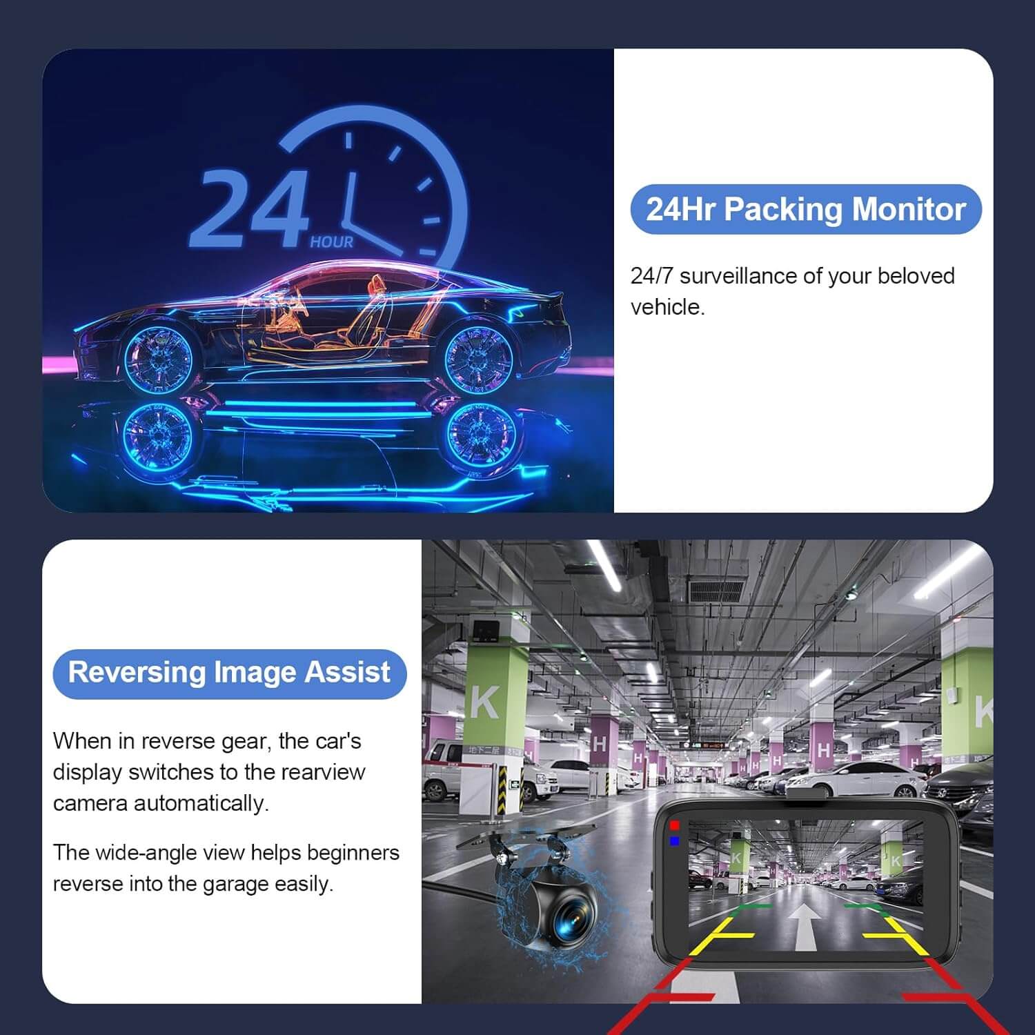 Dual Dash Cam Front and Rear Dash Cam Front And Rear Camera 1080P Dua | Ectron Online