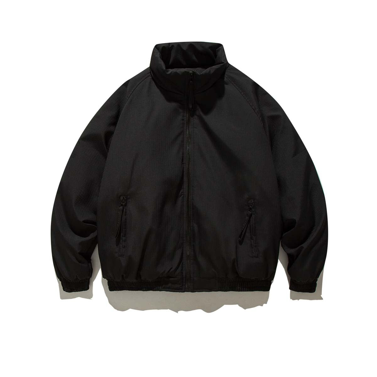 Retro Vertical Striped Puffer Jacket