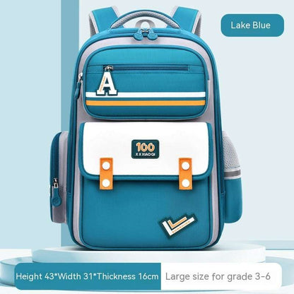 Spine & Waist Protection Schoolbag | Burden-Reducing Kids Backpack New Student Schoolbag Waist And Spine Pr | Ectron Online