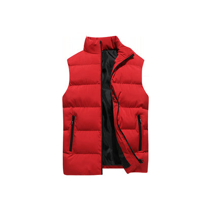 Men's Plus Size Thickened Cotton Vest Coat - Warm Padded Waistcoat Plus Size Cotton Clothes Vest Coat Men's | Ectron Online