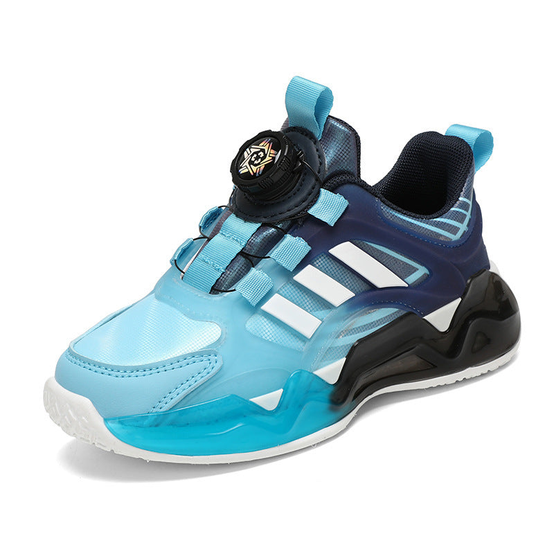 Kids' Rotating Button Shoes | Boys' Non-Slip Soft Bottom Children's Shoes Rotating Button Boy Non | Ectron Online