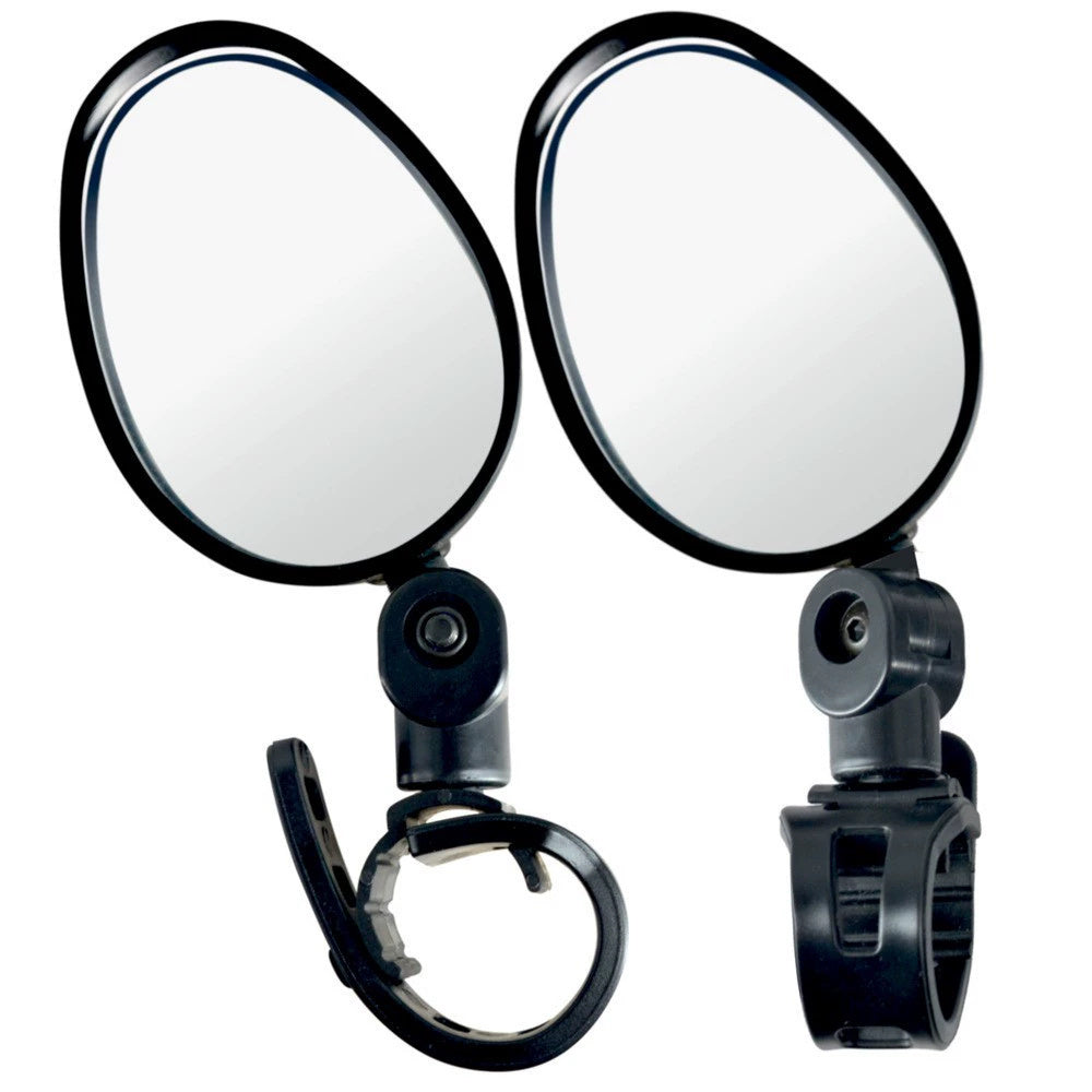 {{ brand }} Bicycle Rearview Mirror - Wide-angle Convex & Silicone Handle Elliptical 7.5CM Pair Set - Bicycle Rearview Mirror Wide-angle Conve