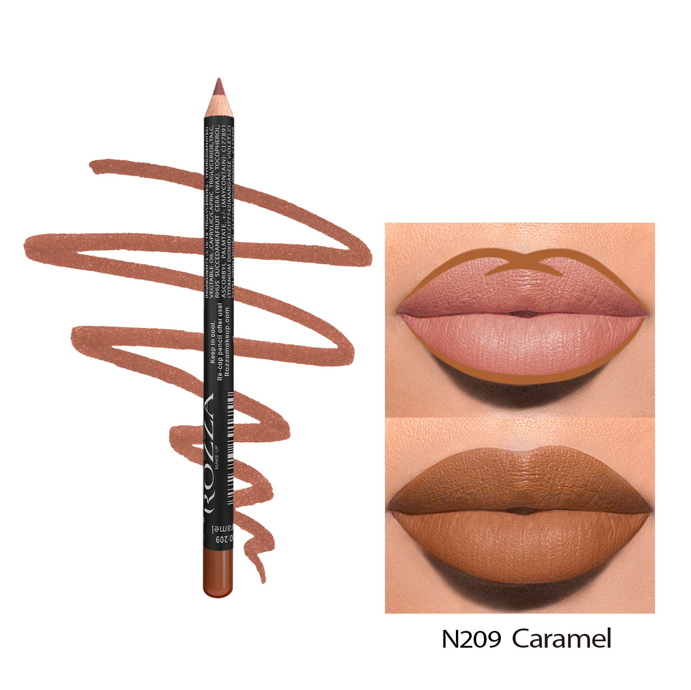 Matte Rich Lip Wood Lip Liner – Long-lasting, Water-Resistant No Stain On Cup No Fear Of Water 24 Hour | Ectron Online