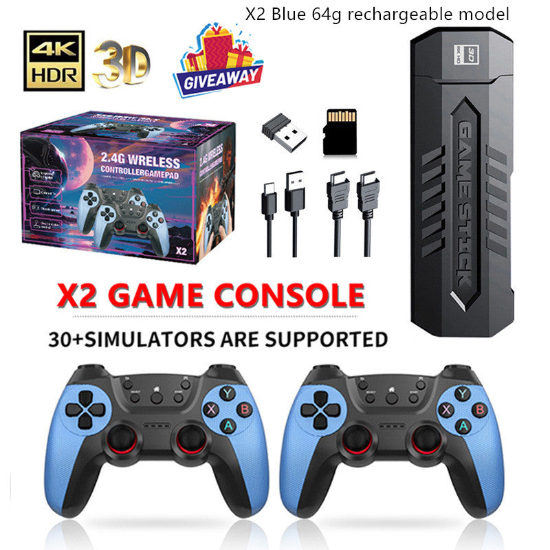 X2 Blue 4K Wireless Game Console | Dual Connection Battle Edition
