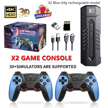 X2 Blue 4K Wireless Game Console | Dual Connection Battle Edition X2 Blue Game Console 4K Double Connectio | Ectron Online