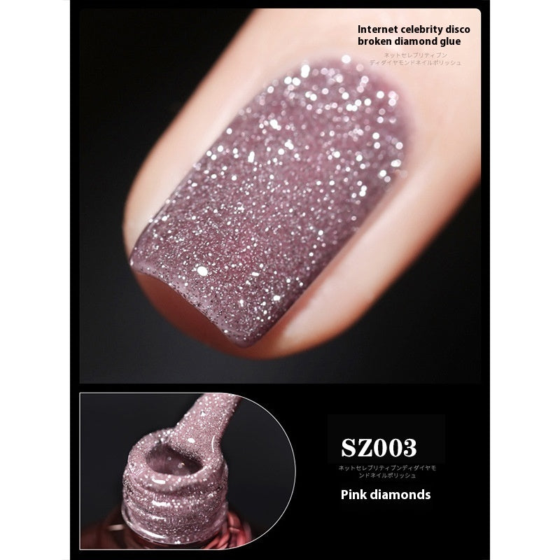 18-Color Disco Diamond Nail Gel – Glamorous Sparkle Nail Art Kits & Accessories | Ectron Online
