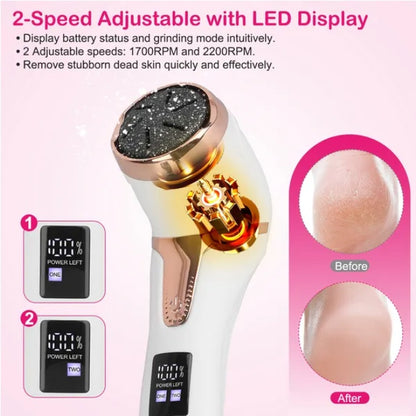 17pc Electric Foot Callus Remover Kit 17Pcs Electric Foot Callus Remover | Ectron Online
