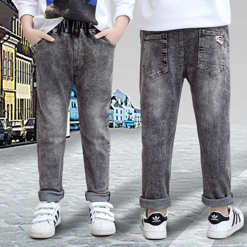 Boys' Velvet Jeans | Autumn & Winter Boys Jeans Autumn And Winter New One-pie | Ectron Online
