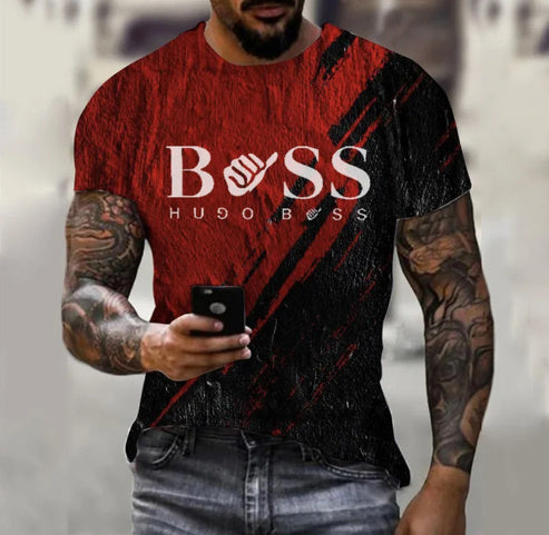 Men’s Printed T-Shirt – Fashion Short Sleeve Casual Top Men's Printed Fashion Fashion Short Slee | Ectron Online