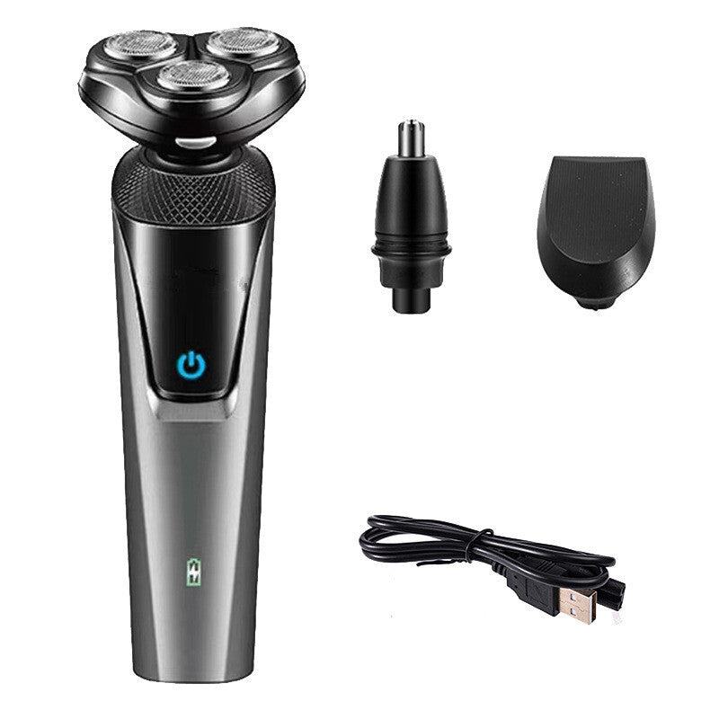 Electric Beard & Nose Trimmer - Waterproof Cordless Men's Shaver