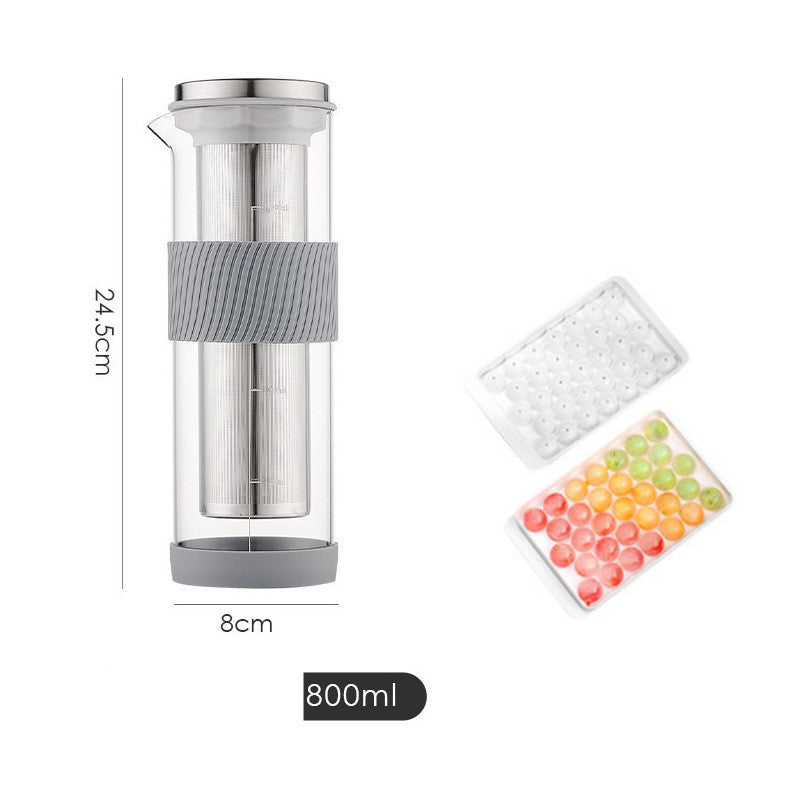 {{ brand }} Ice Drip Cold Brew Coffee Maker - Silicone Base Glass Pot 3Set - Ice Drip Coffee Pot Silicone Base Coffee