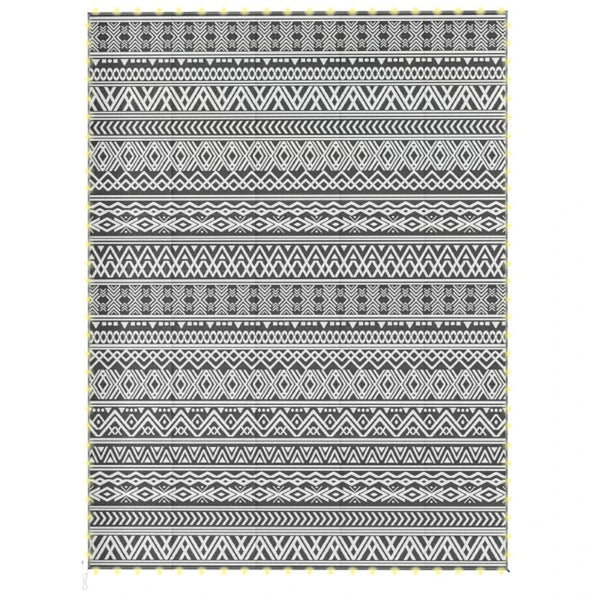 Portable Reversible Outdoor Rug | Large Plastic Straw Mat for Camping