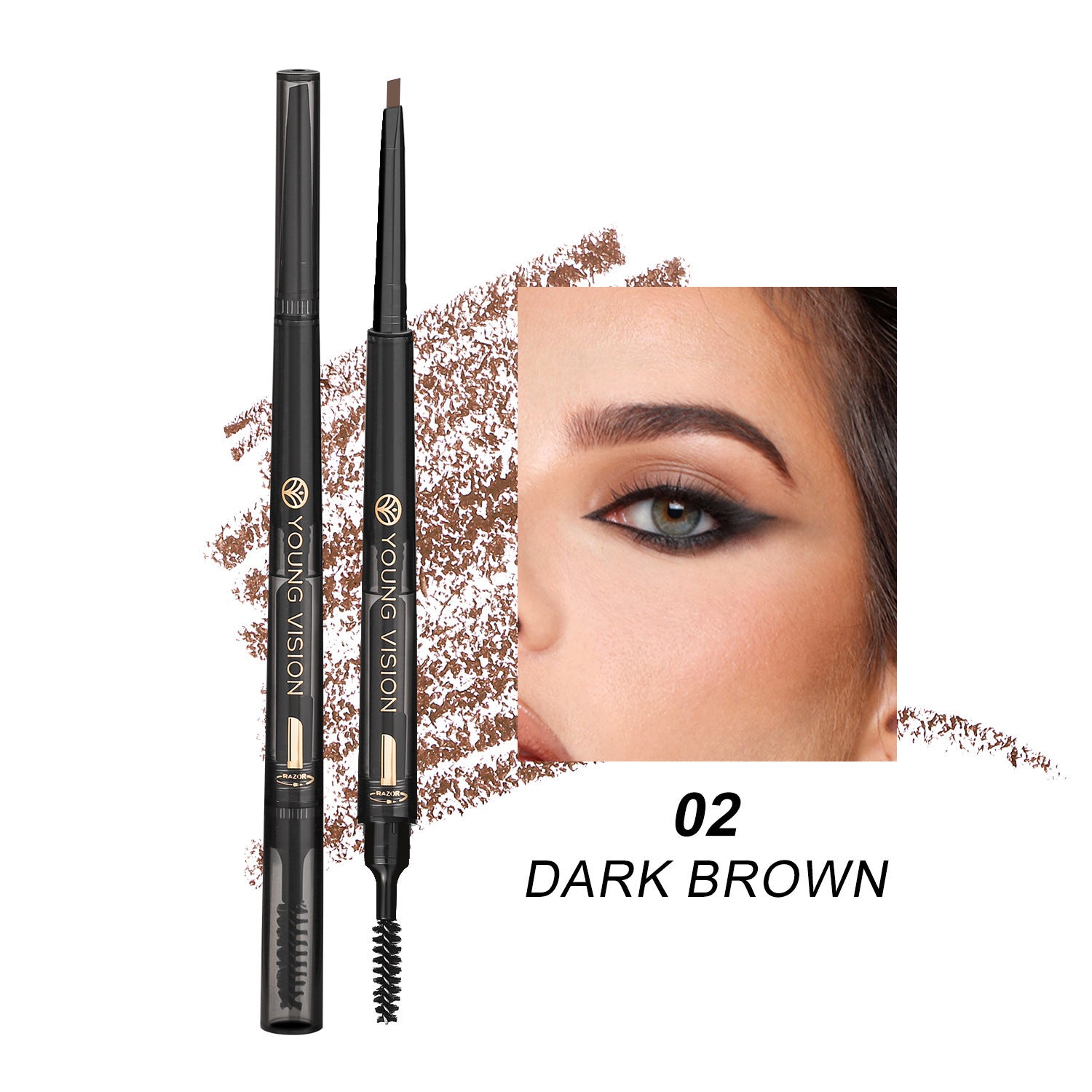Fog Sense 3-in-1 Eyebrow Pencil | Waterproof Fog Sense Three In One Eyebrow Pencil Wa | Ectron Online