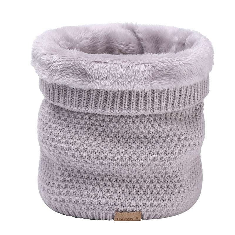 Plain Knitted Neck Gaiter Plain Knitted Scarf Outdoor Velvet Padde | Ectron Online
