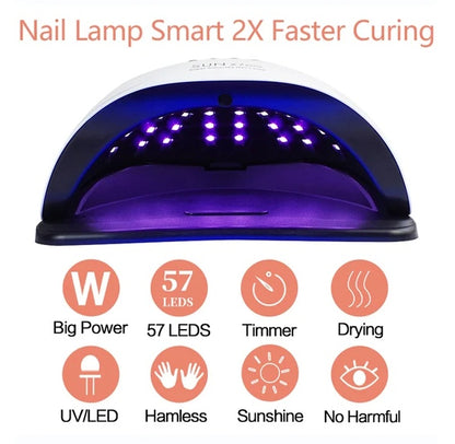 220W Professional UV LED Nail Lamp 220W Nail Dryer LED Lamp UV Light Polish | Ectron Online