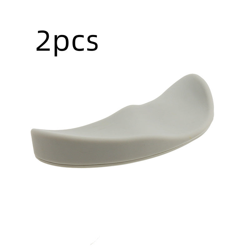 {{ brand }} Ergonomic Silicone Gel Mouse Wrist Rest – Non-Slip Support Pad Silver gray 2pcs Right hand - Ergonomic Mouse Wrist Rest Mouse Pads Si