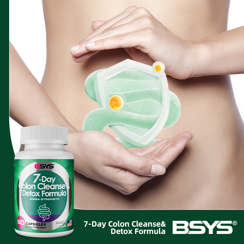 BSYS 7 Day Colon Cleanse & Detox Formula - 60 Capsules Detox