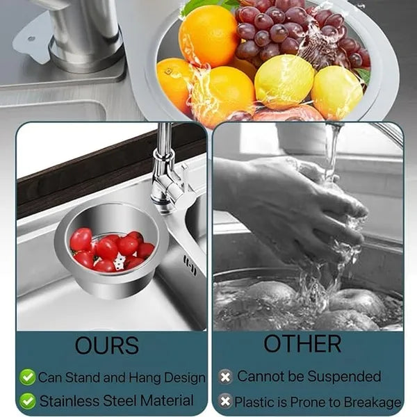 Stainless Steel Swan Sink Strainer Basket | Durable Kitchen Drain Filter