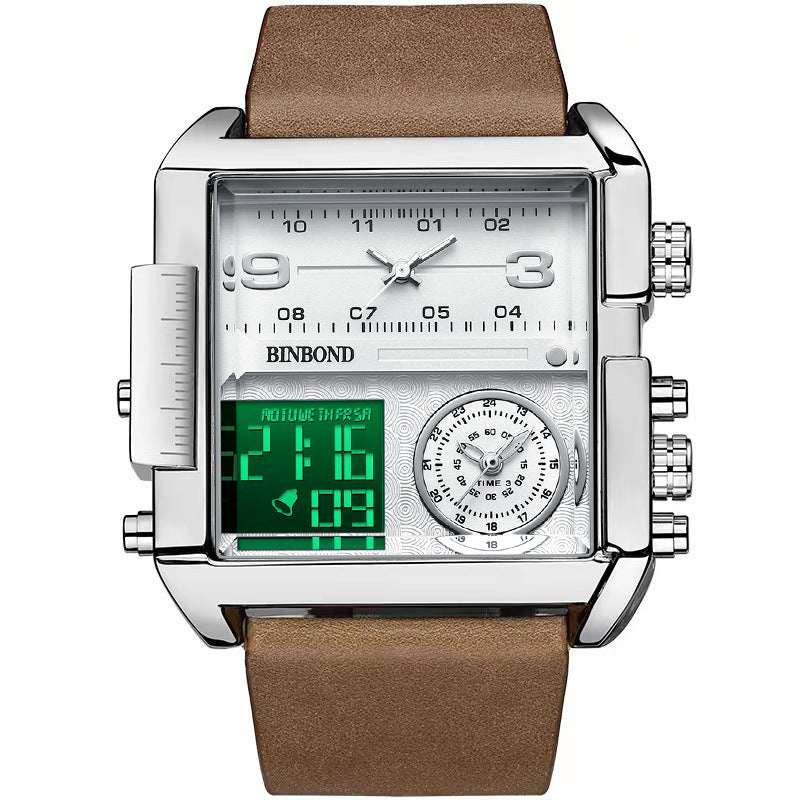Men's Large Dial Sports Quartz Watch Men's Fashion Large Dial Multi-functiona | Ectron Online