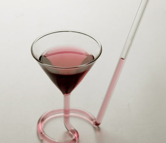 Spiral Cocktail Glass Revolving Martini Creative Long Tail Cocktail Straw Wine Glass For Bar Party Supply Barware