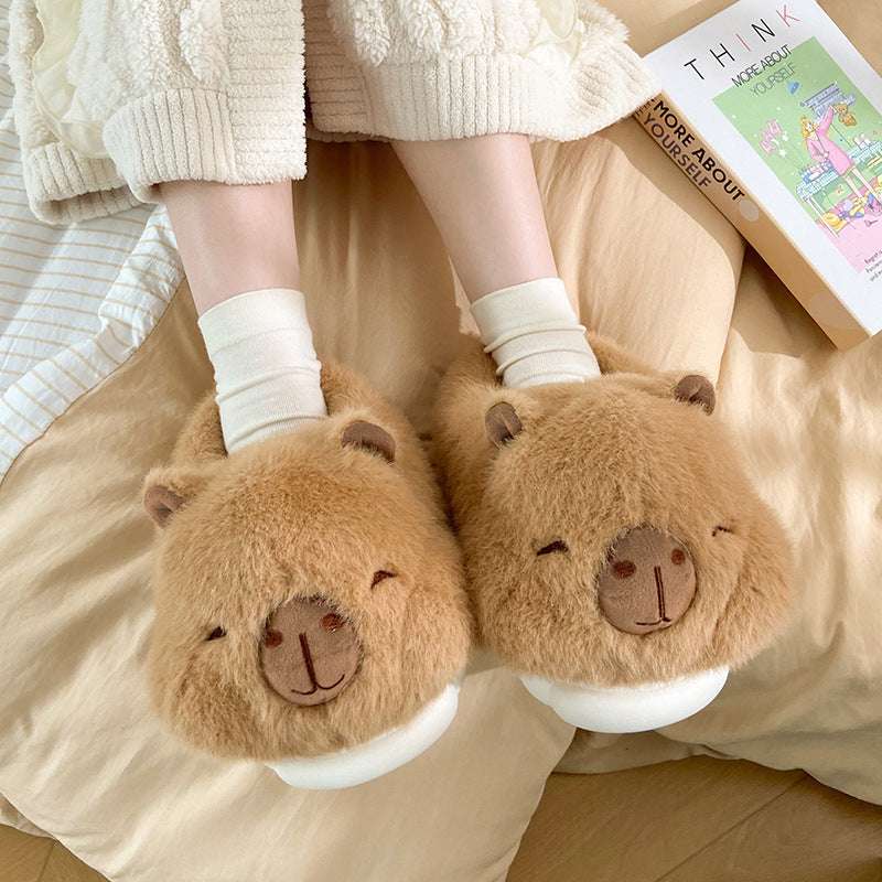 Women's Winter Bag Heel Outer Wear Home Cotton Slippers