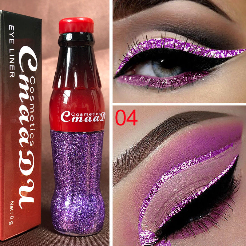 CmaaDu Glitter Liquid Eyeliner - Vibrant & Long-lasting CmaaDu Color Glitter Glitter Glitter Liq | Ectron Online