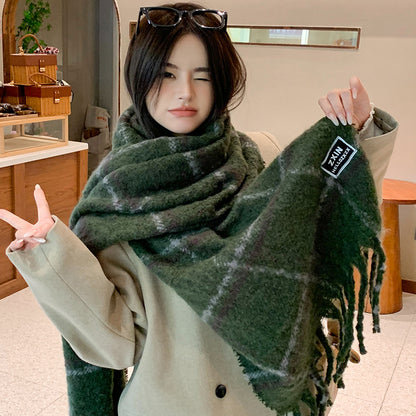 Plaid Printed Fashion Scarf Fashion Scarf Casual Plaid Printed Warm | Ectron Online