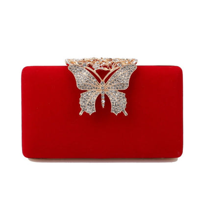 Women's Velvet Banquet Bag Evening Wear Dress Clutch