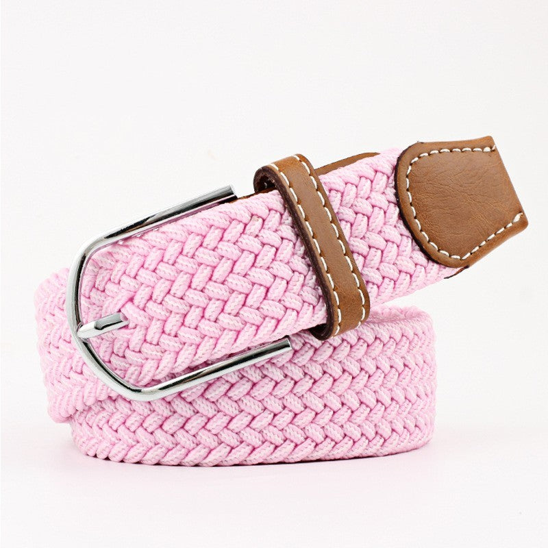 Women's Canvas Pants with Braided Belt Women's Canvas Belt Student Pants Casual | Ectron Online