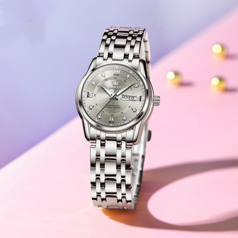 Ladies' Roman Scale Waterproof Quartz Watch Roman Scale Fashion Calendar Quartz Watc | Ectron Online