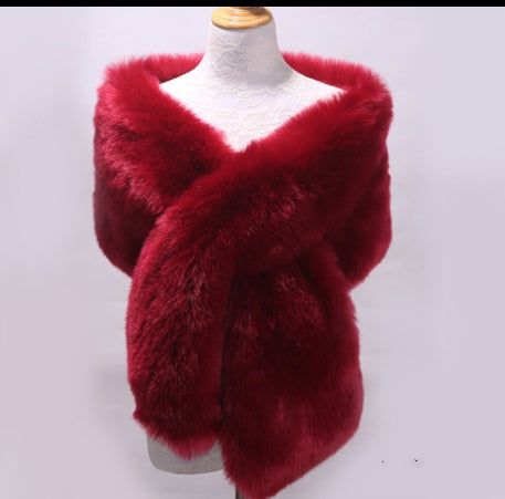 Elegant, Floor-Length Faux Fur Bridal Dress Outerwear & Jackets | Ectron Online