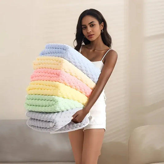 Waffle Ultra-Soft Bath Towel Set | Super Absorbent & Quick-Drying