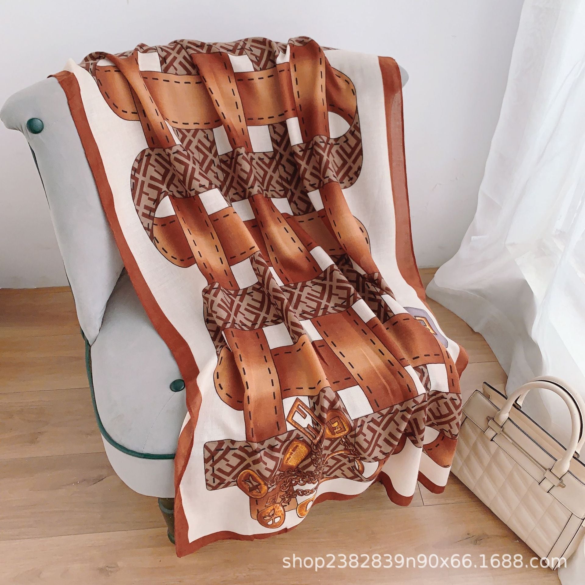 Printed Cotton And Linen Scarf Warm Outer Shawl Scarves | Ectron Online