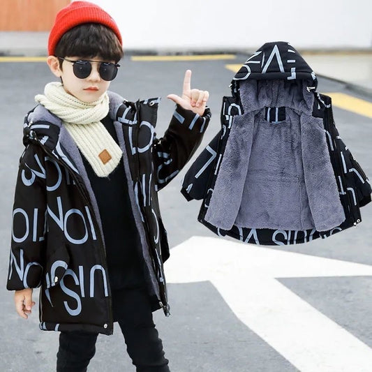 Children's Thick Padded Korean Winter Coat Children's Thick Padded Korean Winter Co | Ectron Online