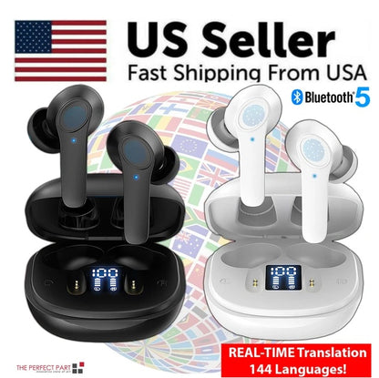Real-Time Translator Earbuds | 144 Languages Online & Offline Support Translator Earbuds 144 Languages Real Ti | Ectron Online