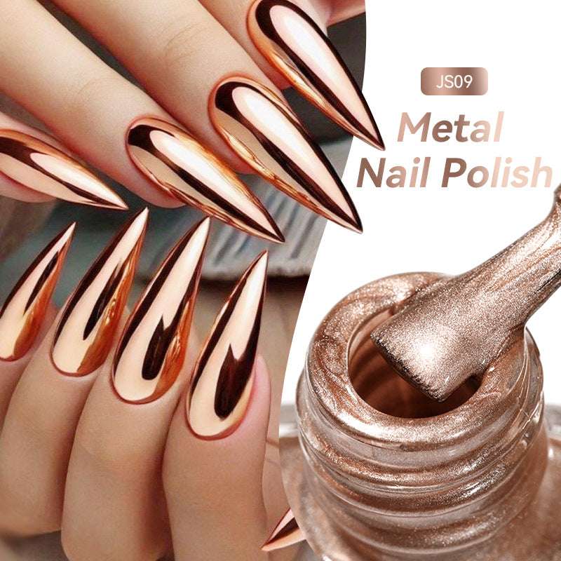 Quick-dry Metallic Mirror Nail Polish, No Baking Required
