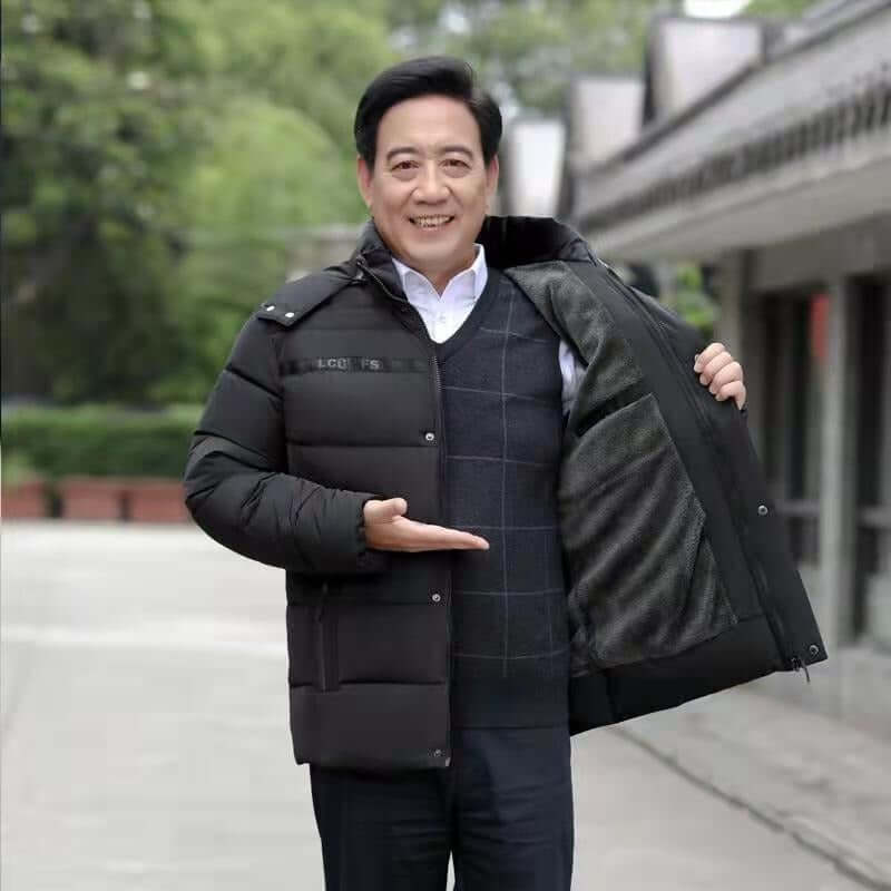 Middle-Aged & Elderly Fleece Padded Winter Coat Winter Middle-aged And Elderly Fleece Pa | Ectron Online