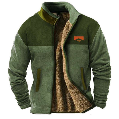 New Men's Fleece-Lined Cotton Jacket New Men's Cotton Clothes Fleece Jacket C | Ectron Online