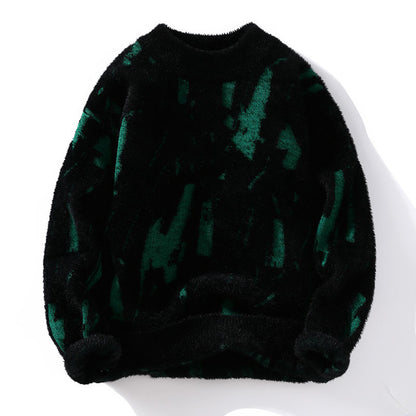 Men's Winter Fleece-Lined Thickened Sweater - Warm Fall Inner Layer Winter Fleece-lined Thickened Men's Bott | Ectron Online