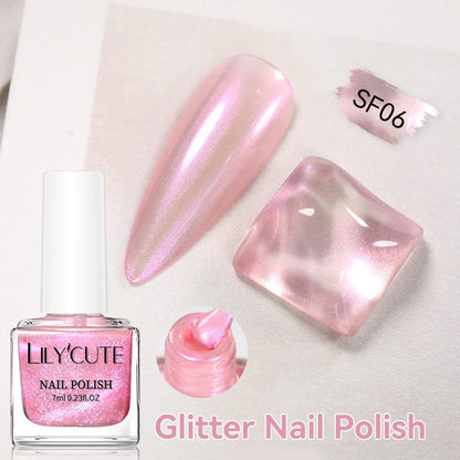 Quick-dry Metallic Mirror Nail Polish, No Baking Required