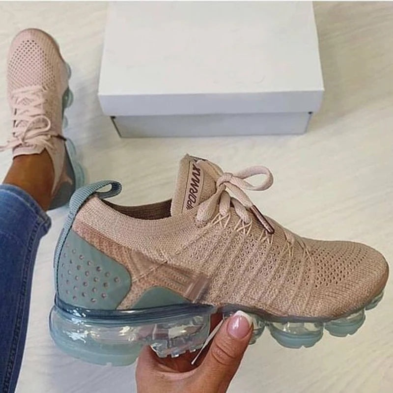 Women’s Air-Cushioned High-Flying Weaving Shoes – Lightweight Air-Cushioned Inner High Flying Weaving | Ectron Online