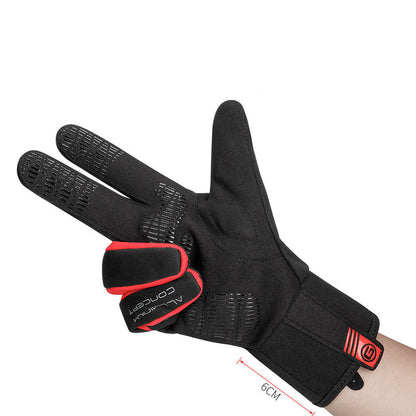 Cycling Gloves Thickened Plus Velvet Windproof