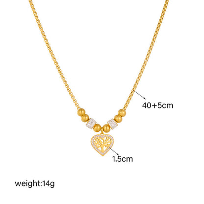 Lucky Tree Love Pendant Personality Simple Necklace