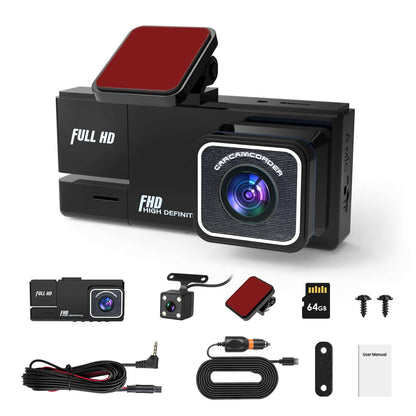 3-Channel WiFi Dash Cam 1080P - Front, Rear & Cabin 1Pc WiFi FHD 1080P Car Dash Cam 3 Channe | Ectron Online